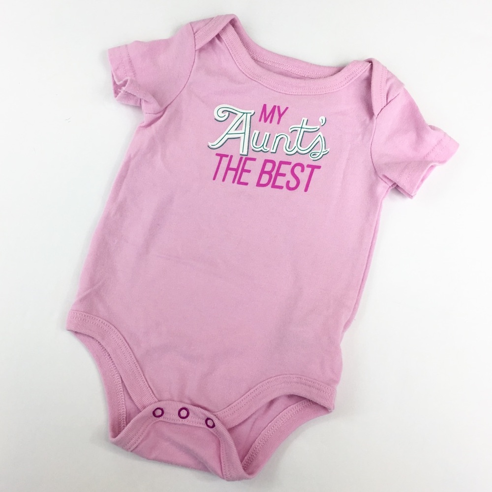 EUC Cat & Jack “My Aunt’s The Best” Onesie - 3m